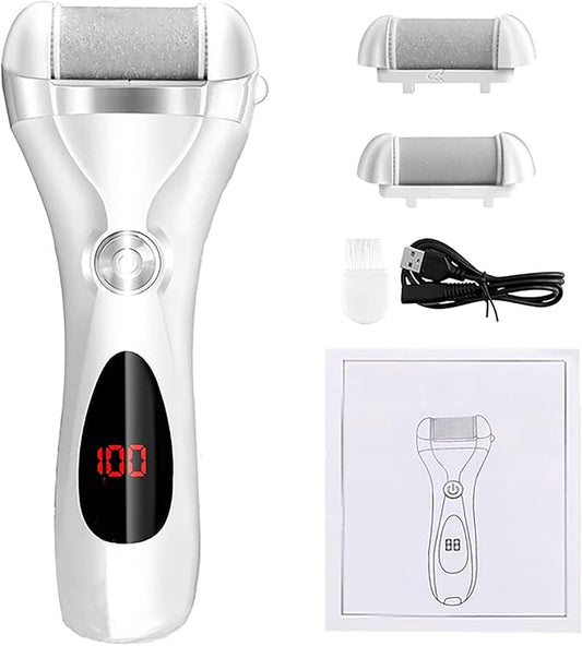 MÁQUINA PEDICURA REMOVEDOR DUREZAS CALLOS EXFOLIANTE RECARGABLE - PIEL SUAVE TODO EL AÑO✨